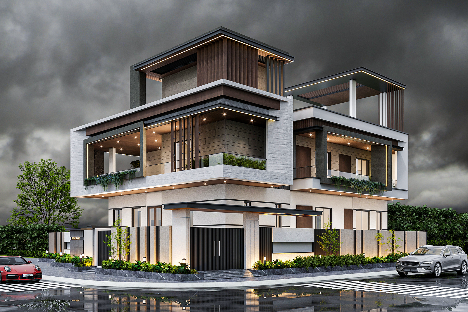 Modern luxury home designed and built by Destiny Engineers & Interiors